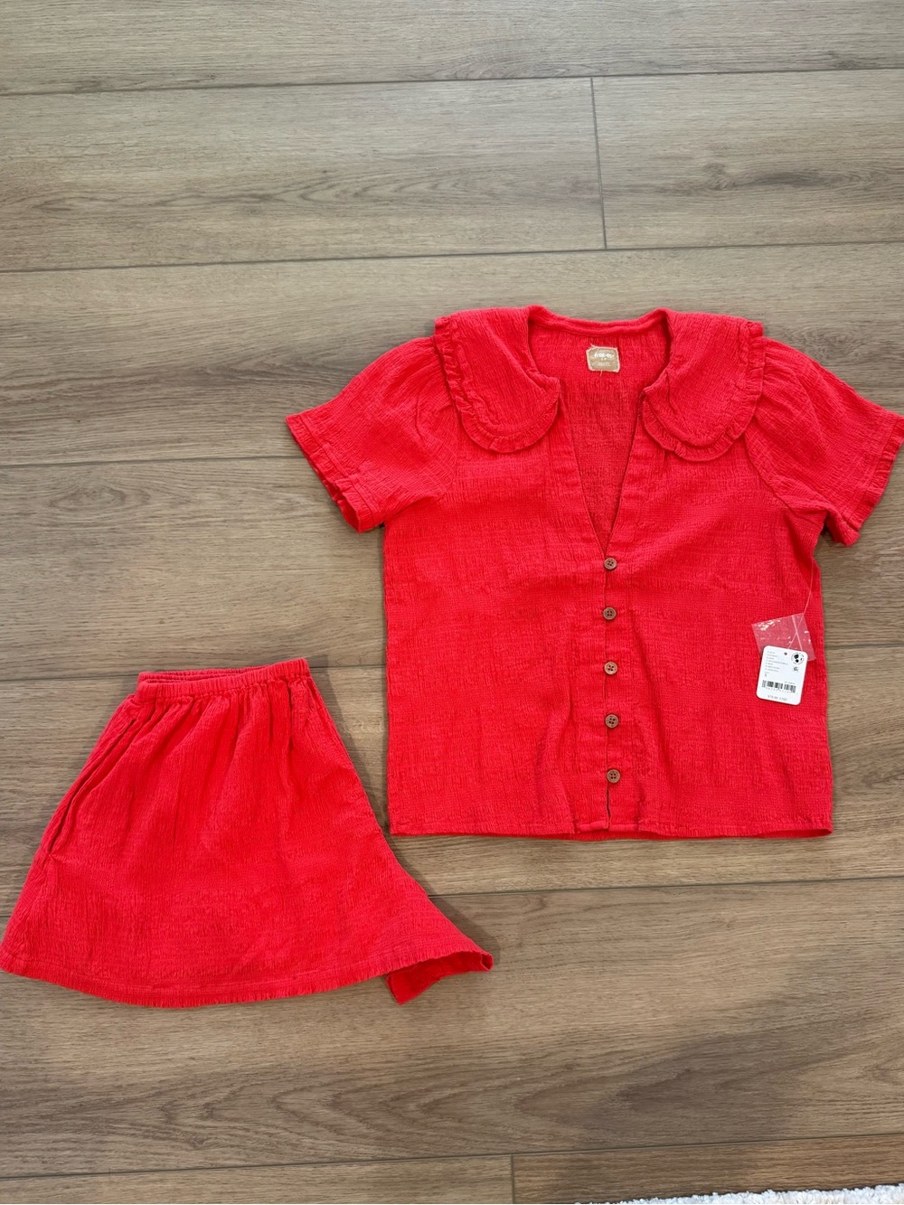 Free People Set in Sugared Coral